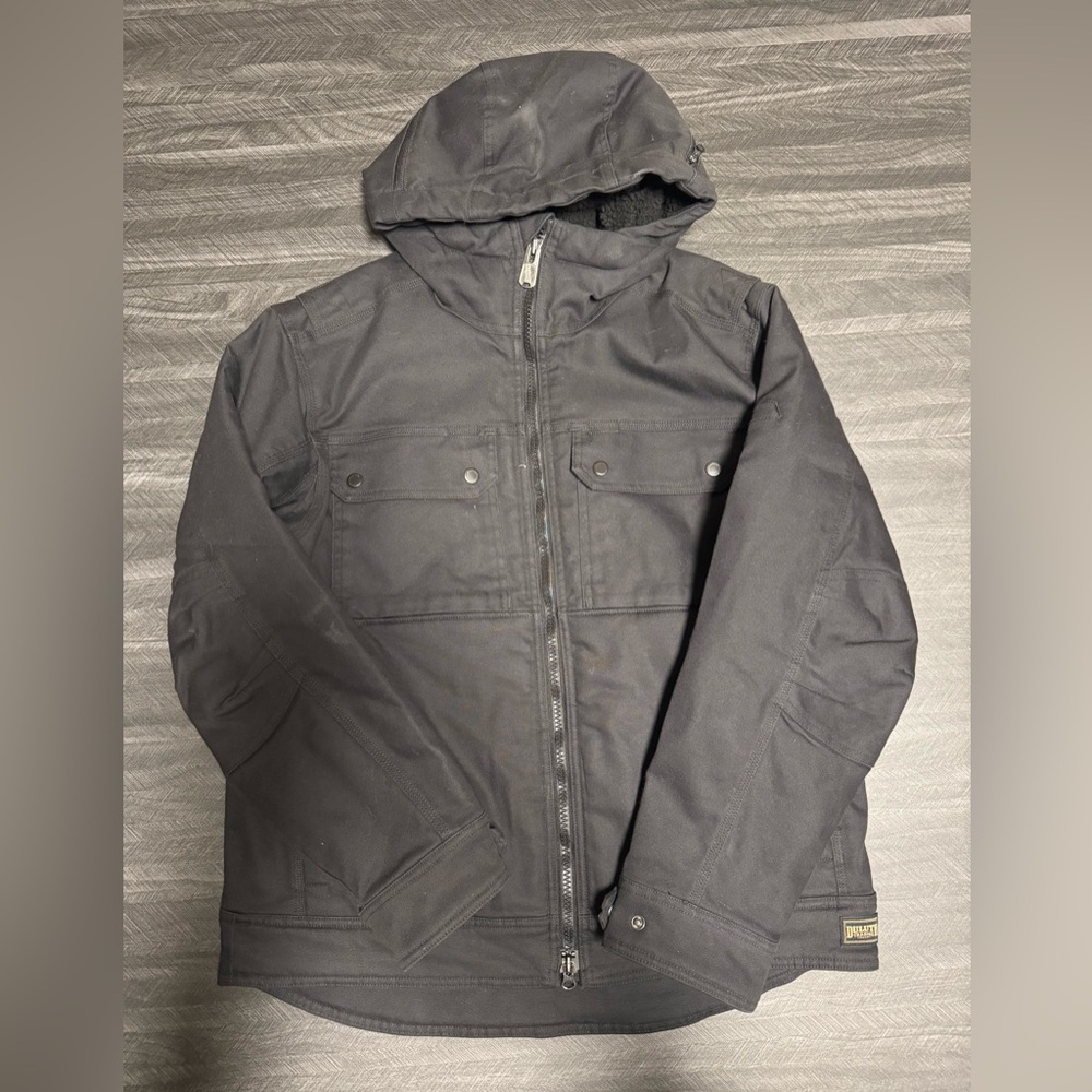 Duluth Trading Dark Gray Hooded Jacket